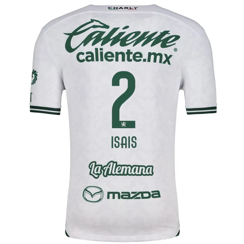 Danxen Criança Camisola Mauricio Isaís #2 Branco Verde Alternativa 2024/25 Camisa