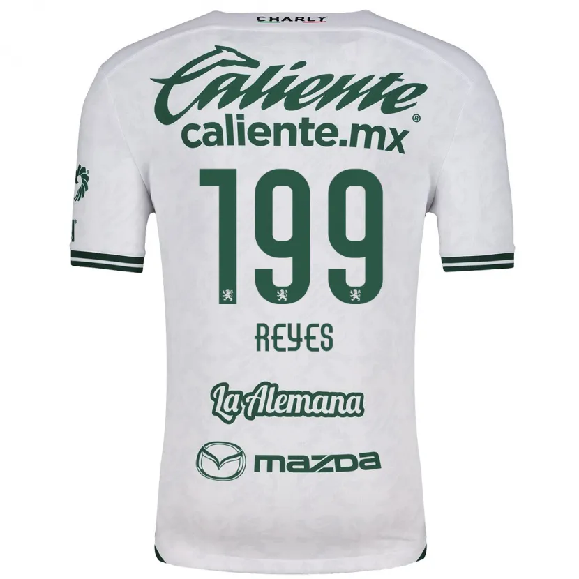 Danxen Criança Camisola Jonathan Reyes #199 Branco Verde Alternativa 2024/25 Camisa