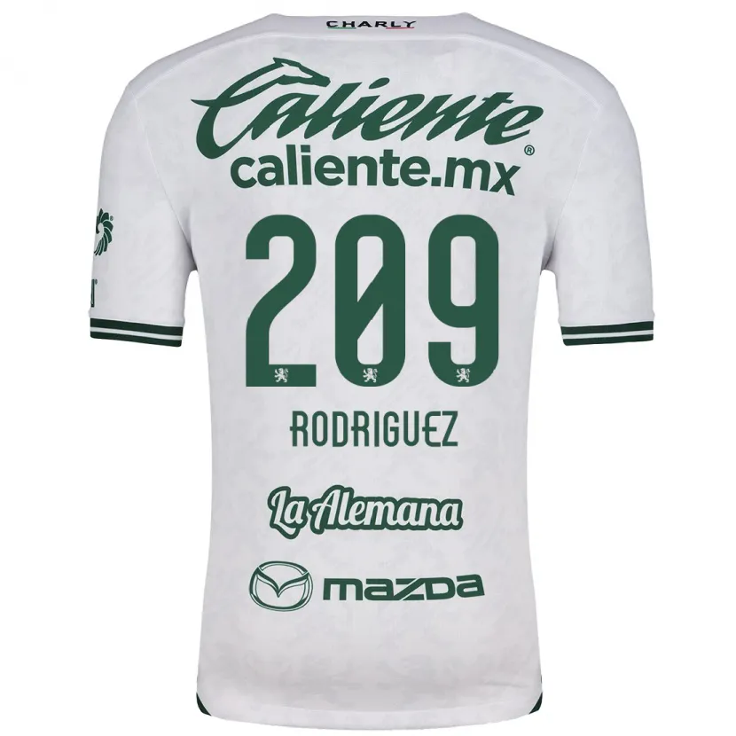 Danxen Criança Camisola Víctor Rodríguez #209 Branco Verde Alternativa 2024/25 Camisa