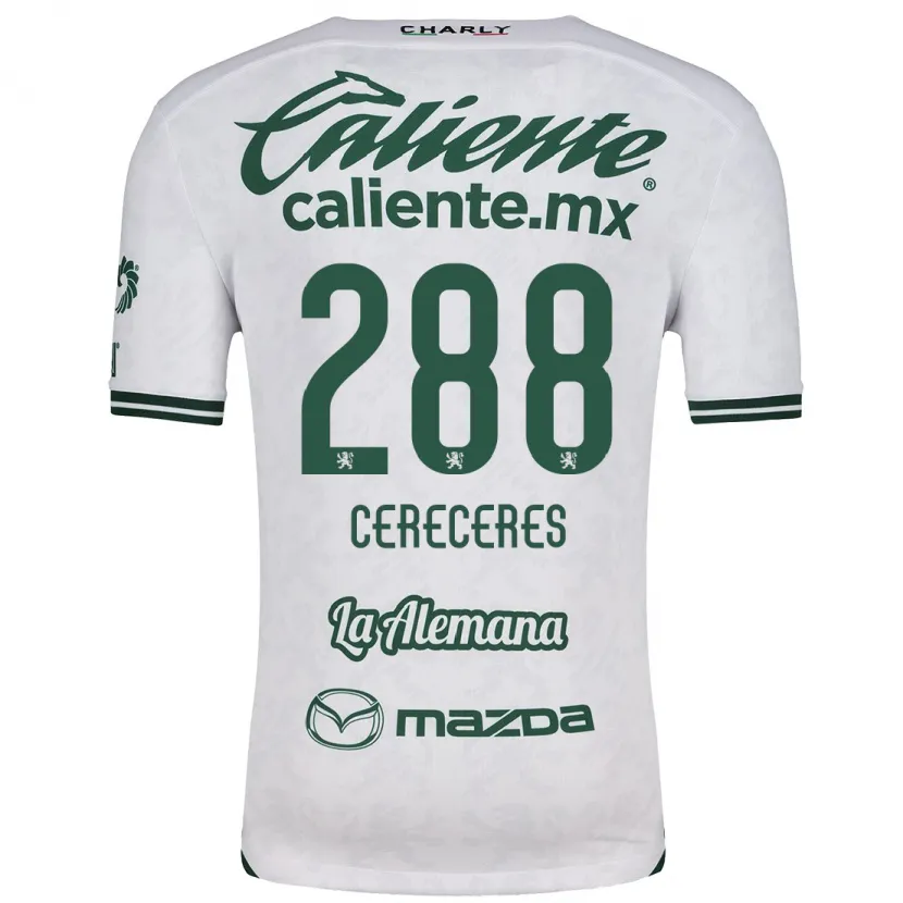 Danxen Criança Camisola Thomas Cereceres #288 Branco Verde Alternativa 2024/25 Camisa