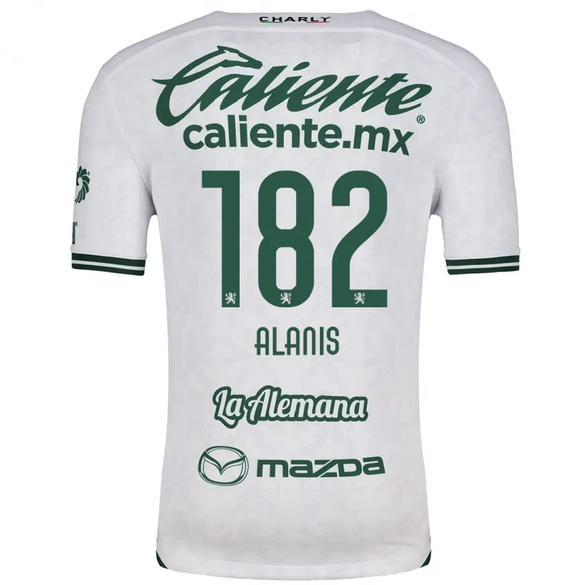 Danxen Criança Camisola Alejandro Alanís #182 Branco Verde Alternativa 2024/25 Camisa