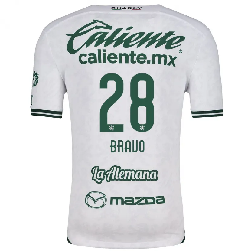 Danxen Criança Camisola Ruth Bravo #28 Branco Verde Alternativa 2024/25 Camisa