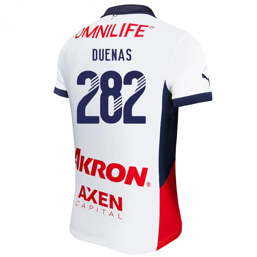 Danxen Criança Camisola Omar Dueñas #282 Branco Vermelho Azul Alternativa 2024/25 Camisa
