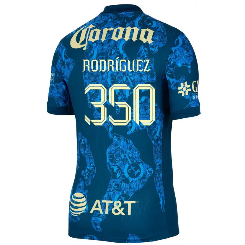 Danxen Criança Camisola Ángel Rodríguez #350 Azul Amarelo Alternativa 2024/25 Camisa