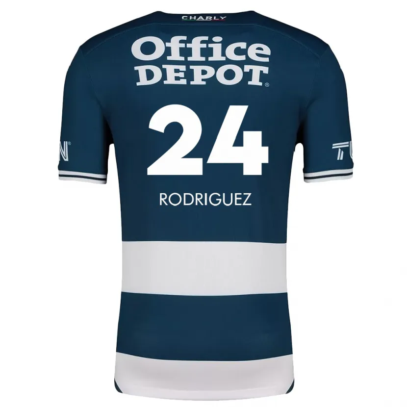 Danxen Homem Camisola Luis Rodríguez #24 Branco Azulado Principal 2024/25 Camisa
