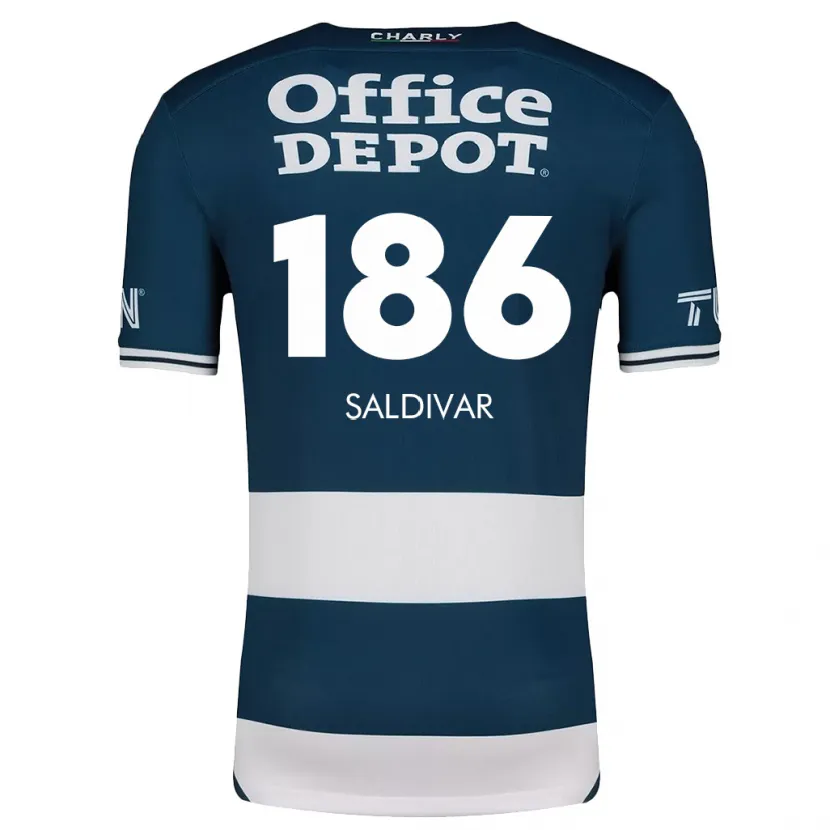 Danxen Homem Camisola José Saldívar #186 Branco Azulado Principal 2024/25 Camisa