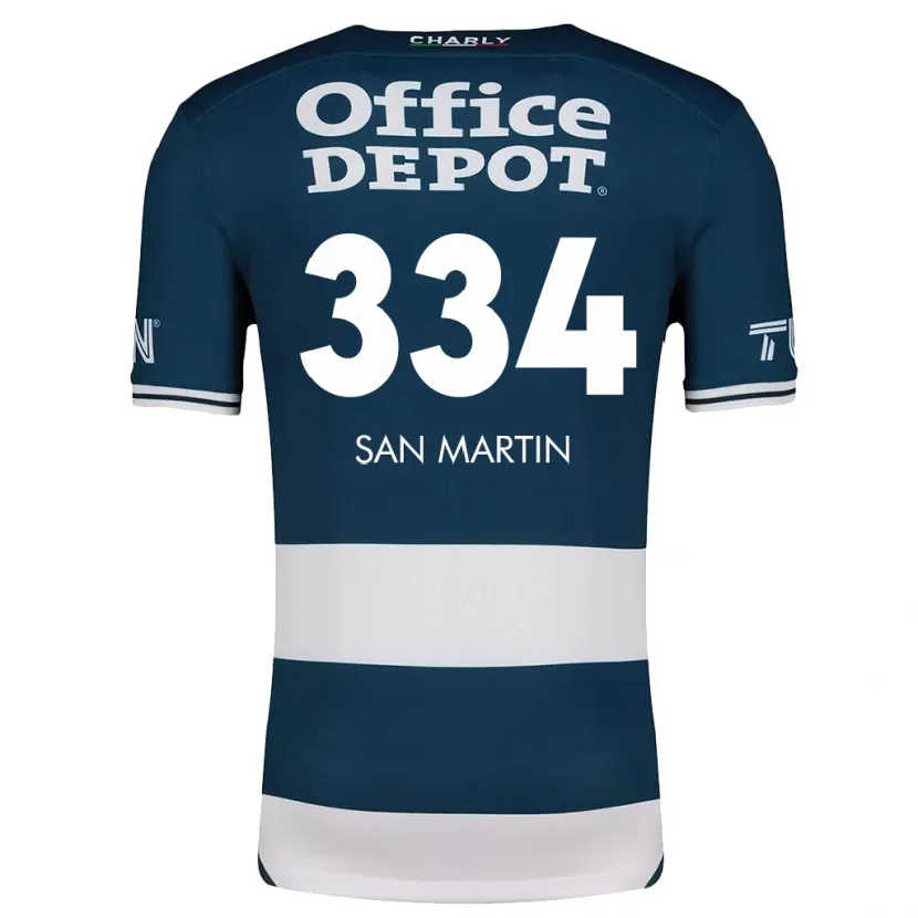 Danxen Homem Camisola Uziel San Martín #334 Branco Azulado Principal 2024/25 Camisa