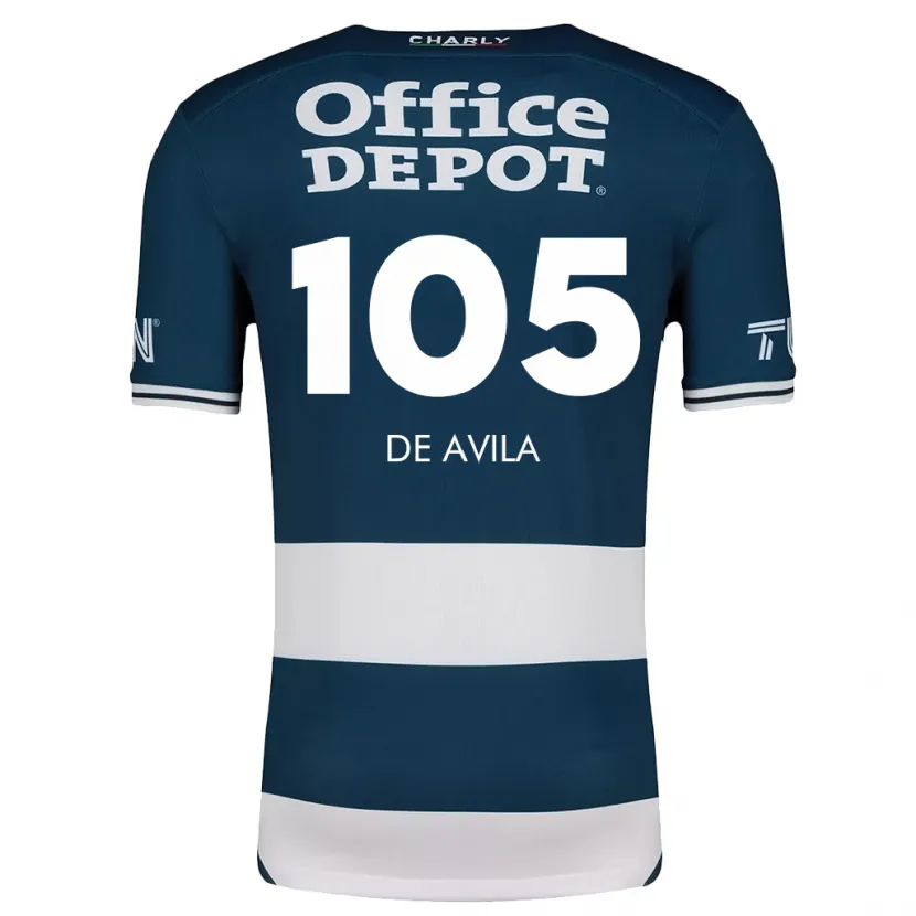Danxen Homem Camisola José De Ávila #105 Branco Azulado Principal 2024/25 Camisa