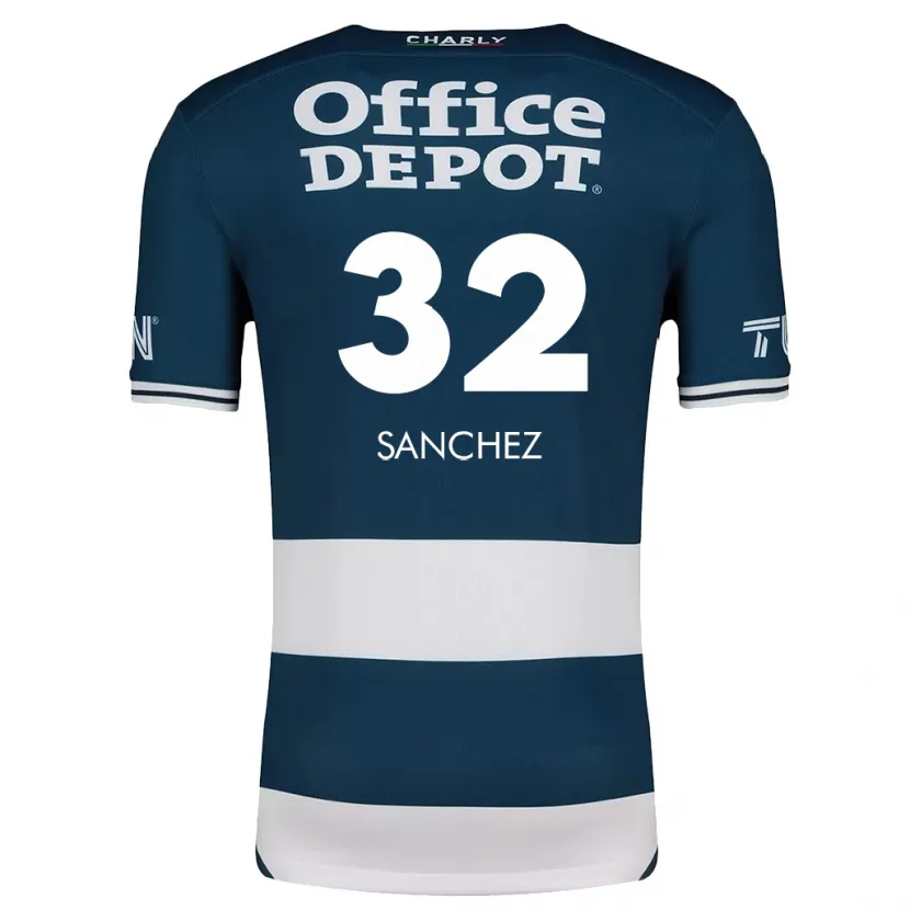 Danxen Homem Camisola Luis Sánchez #32 Branco Azulado Principal 2024/25 Camisa