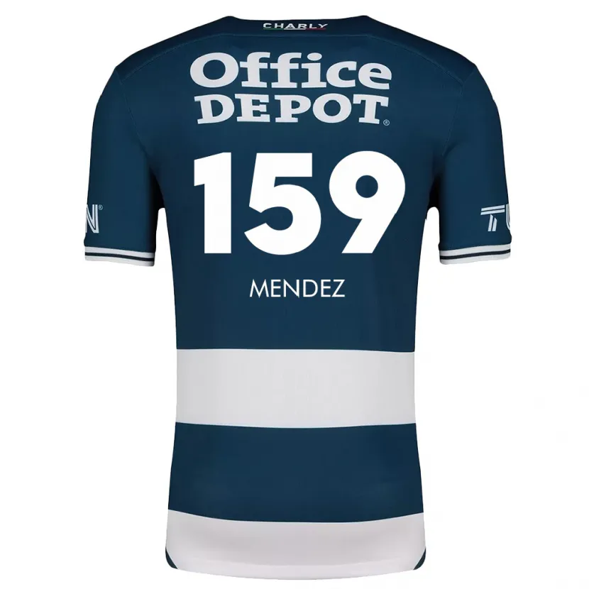 Danxen Homem Camisola Daniel Méndez #159 Branco Azulado Principal 2024/25 Camisa