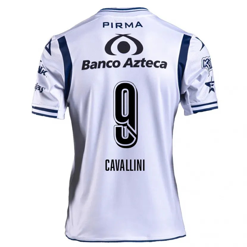 Danxen Homem Camisola Lucas Cavallini #9 Branco Azul Marinho Principal 2024/25 Camisa