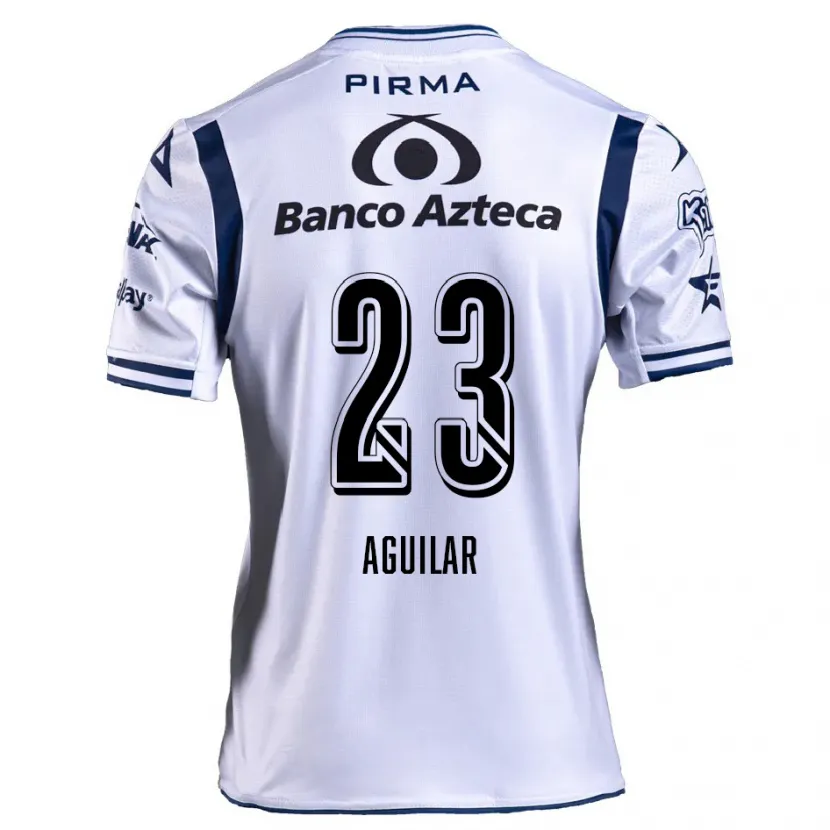 Danxen Homem Camisola Daniel Aguilar #23 Branco Azul Marinho Principal 2024/25 Camisa