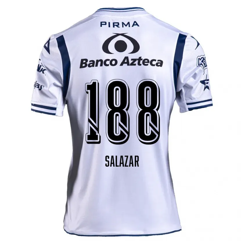 Danxen Homem Camisola Ronaldo Salazar #188 Branco Azul Marinho Principal 2024/25 Camisa