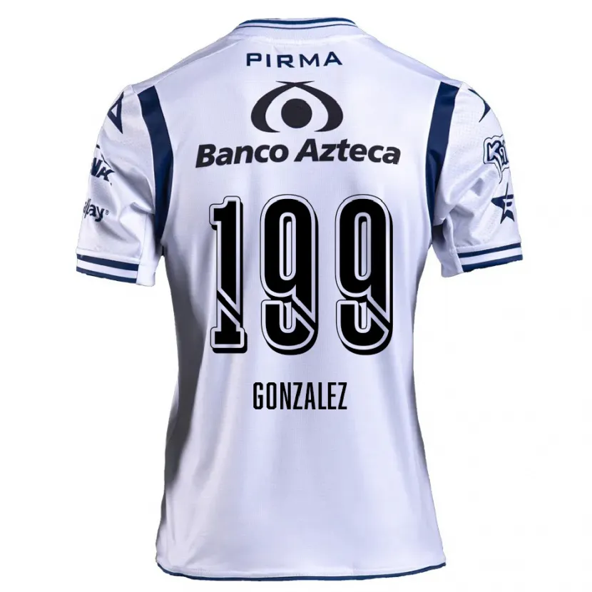Danxen Homem Camisola Samuel González #199 Branco Azul Marinho Principal 2024/25 Camisa