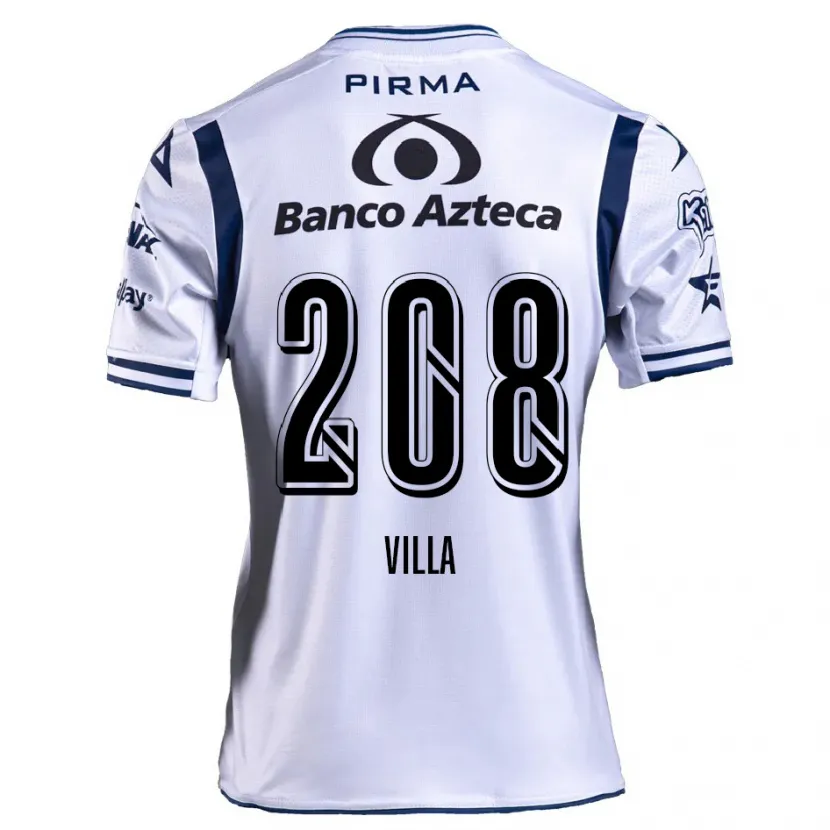 Danxen Homem Camisola Patrick Villa #208 Branco Azul Marinho Principal 2024/25 Camisa