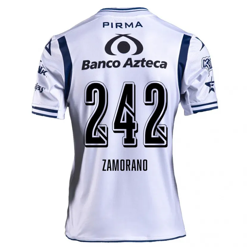 Danxen Homem Camisola Leonardo Zamorano #242 Branco Azul Marinho Principal 2024/25 Camisa