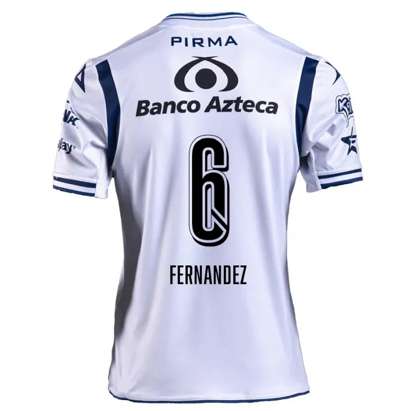 Danxen Homem Camisola Liliana Fernández #6 Branco Azul Marinho Principal 2024/25 Camisa
