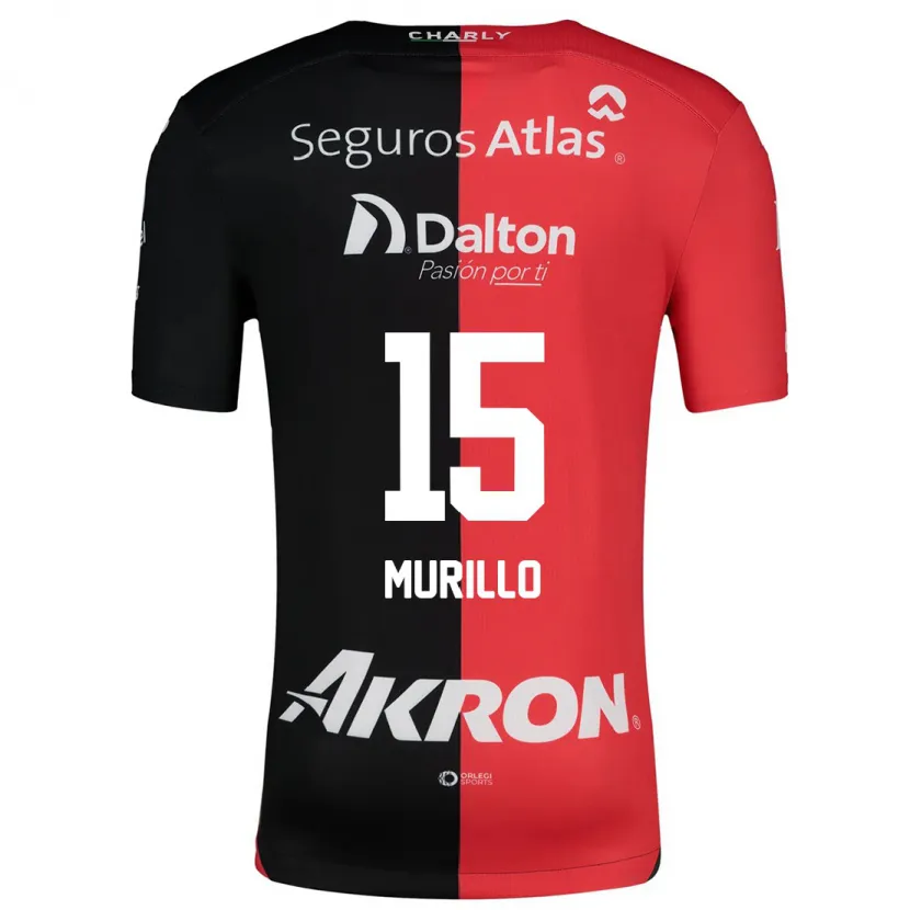 Danxen Homem Camisola Jhon Murillo #15 Vermelho Preto Principal 2024/25 Camisa