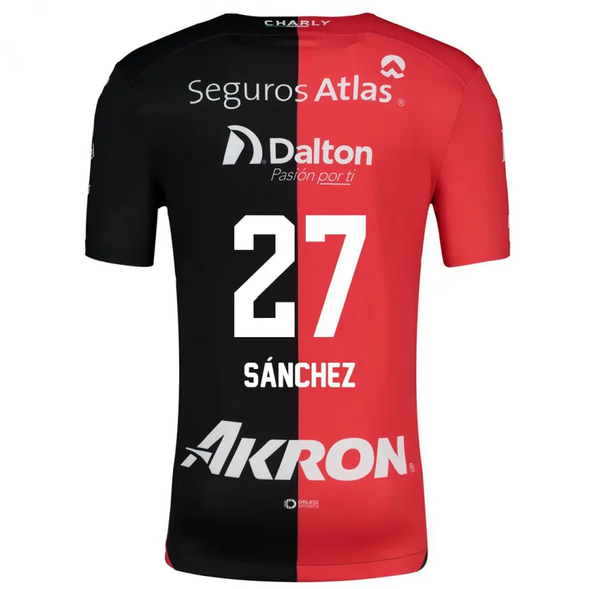 Danxen Homem Camisola Antonio Sánchez #27 Vermelho Preto Principal 2024/25 Camisa