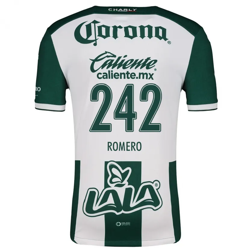 Danxen Homem Camisola Ángel Romero #242 Verde Branco Principal 2024/25 Camisa