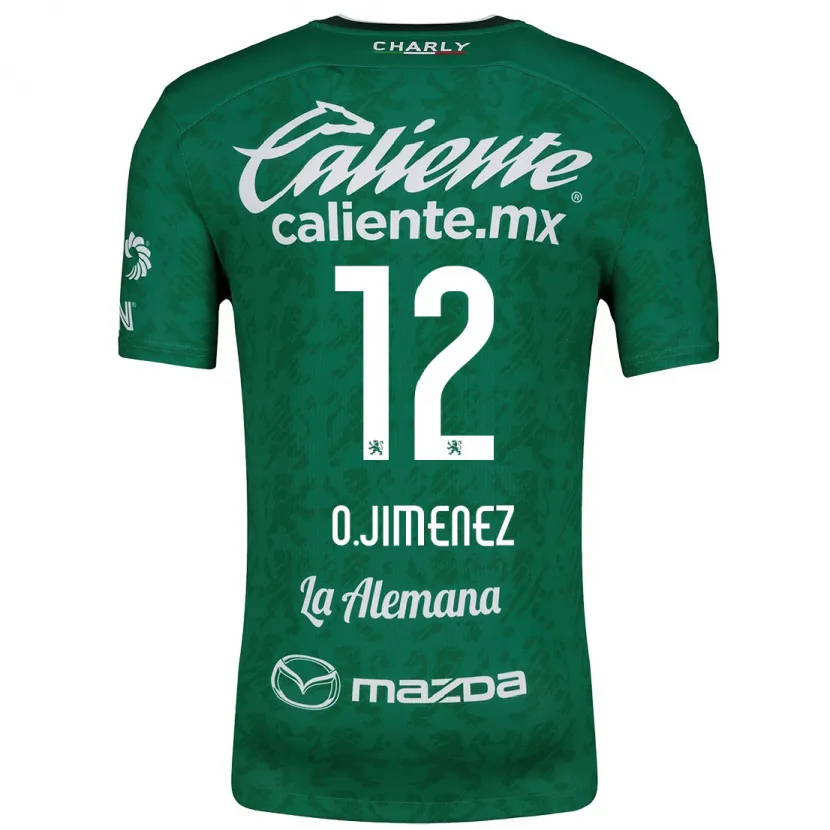 Danxen Homem Camisola Óscar Jiménez #12 Verde Branco Principal 2024/25 Camisa
