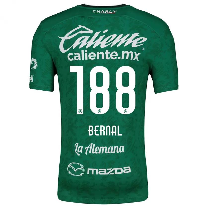 Danxen Homem Camisola Juan Bernal #188 Verde Branco Principal 2024/25 Camisa