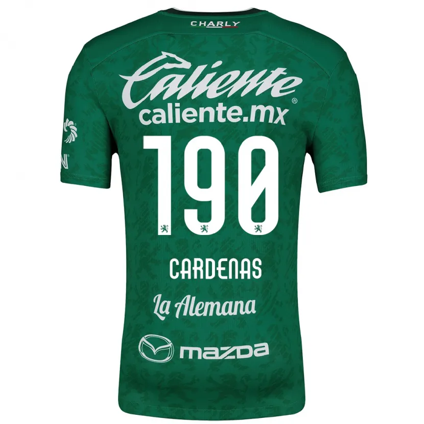 Danxen Homem Camisola Emilio Cárdenas #190 Verde Branco Principal 2024/25 Camisa
