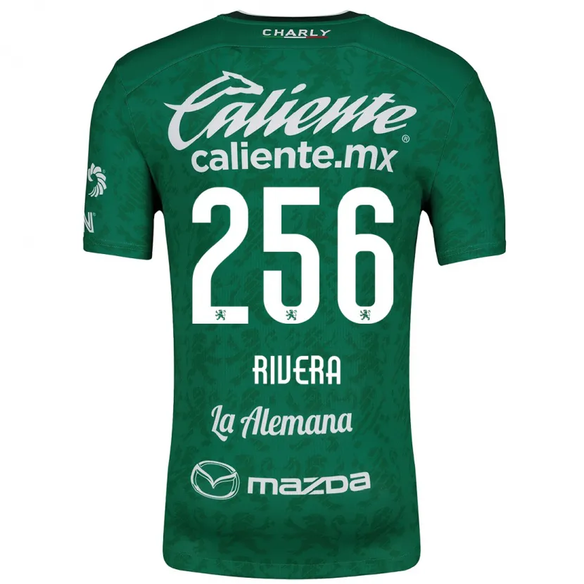 Danxen Homem Camisola Fernando Rivera #256 Verde Branco Principal 2024/25 Camisa