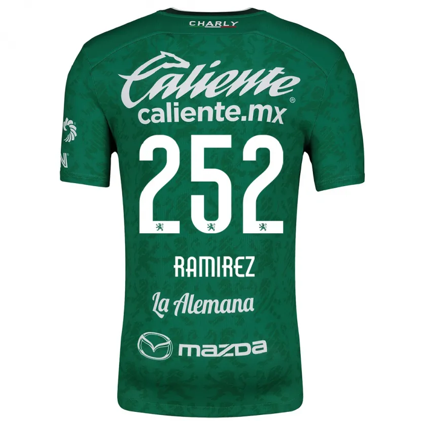Danxen Homem Camisola Luis Ramírez #252 Verde Branco Principal 2024/25 Camisa