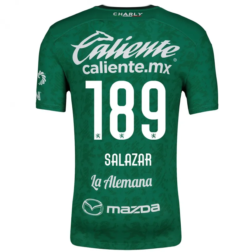 Danxen Homem Camisola José Salazar #189 Verde Branco Principal 2024/25 Camisa