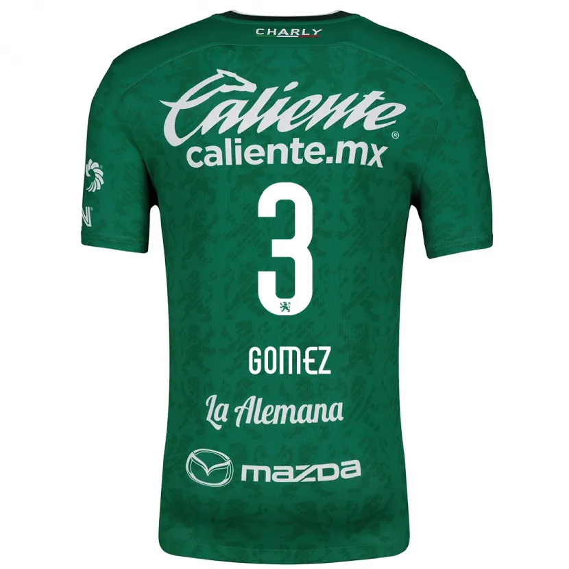 Danxen Homem Camisola Karen Gómez #3 Verde Branco Principal 2024/25 Camisa