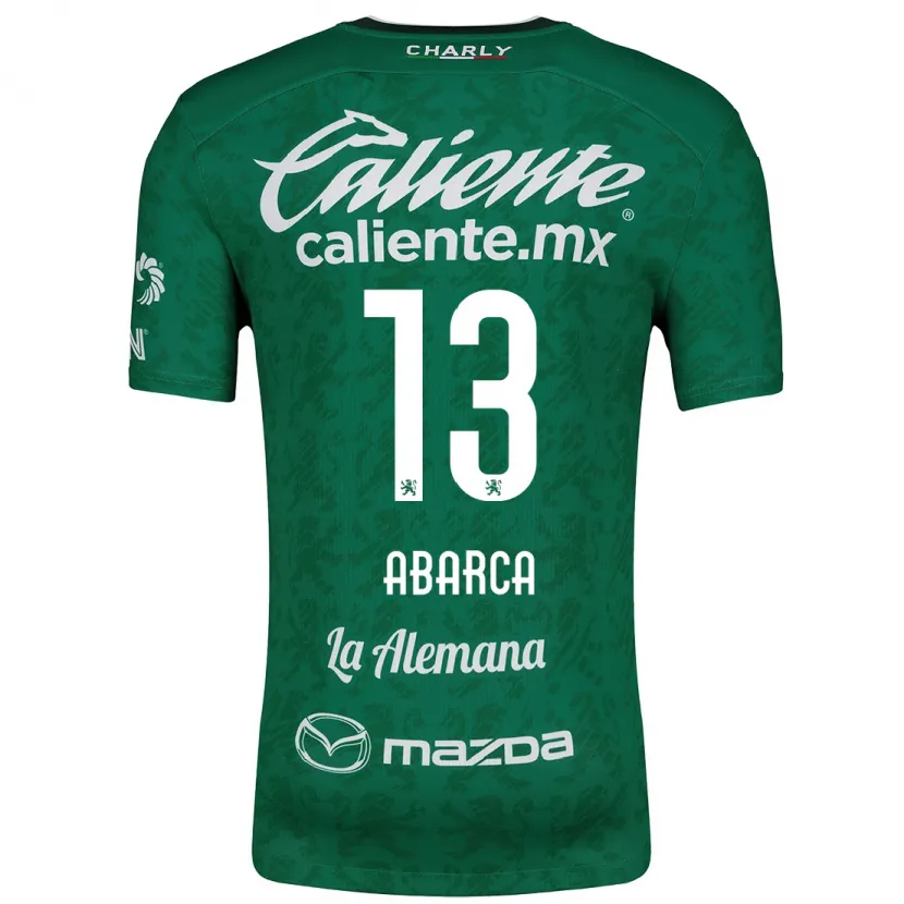 Danxen Homem Camisola Vidalia Abarca #13 Verde Branco Principal 2024/25 Camisa