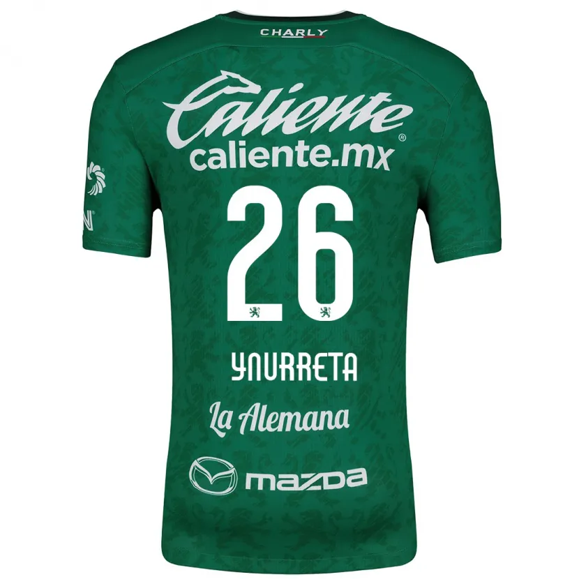 Danxen Homem Camisola Alexandra Hernández Ynurreta #26 Verde Branco Principal 2024/25 Camisa