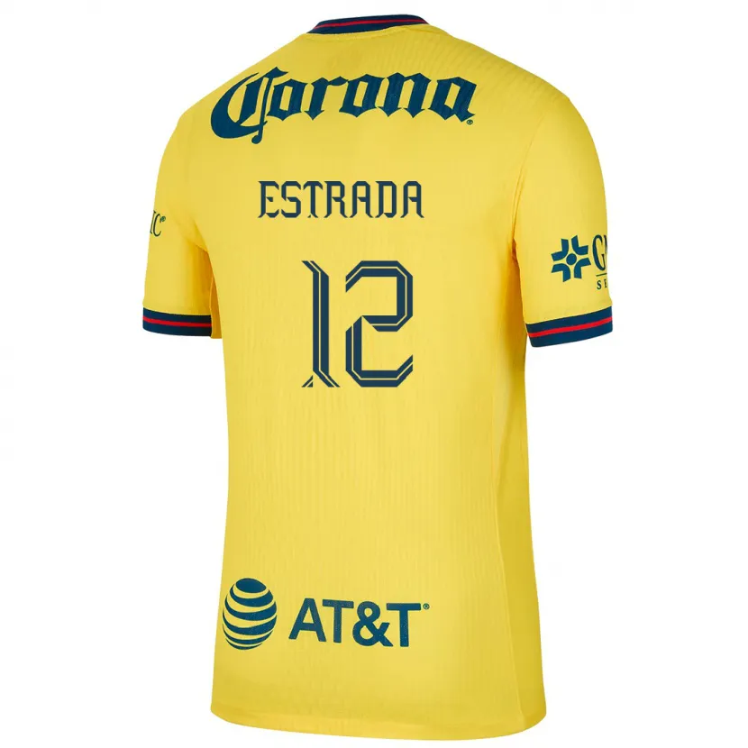 Danxen Homem Camisola Jonathan Estrada #12 Amarelo Azul Principal 2024/25 Camisa