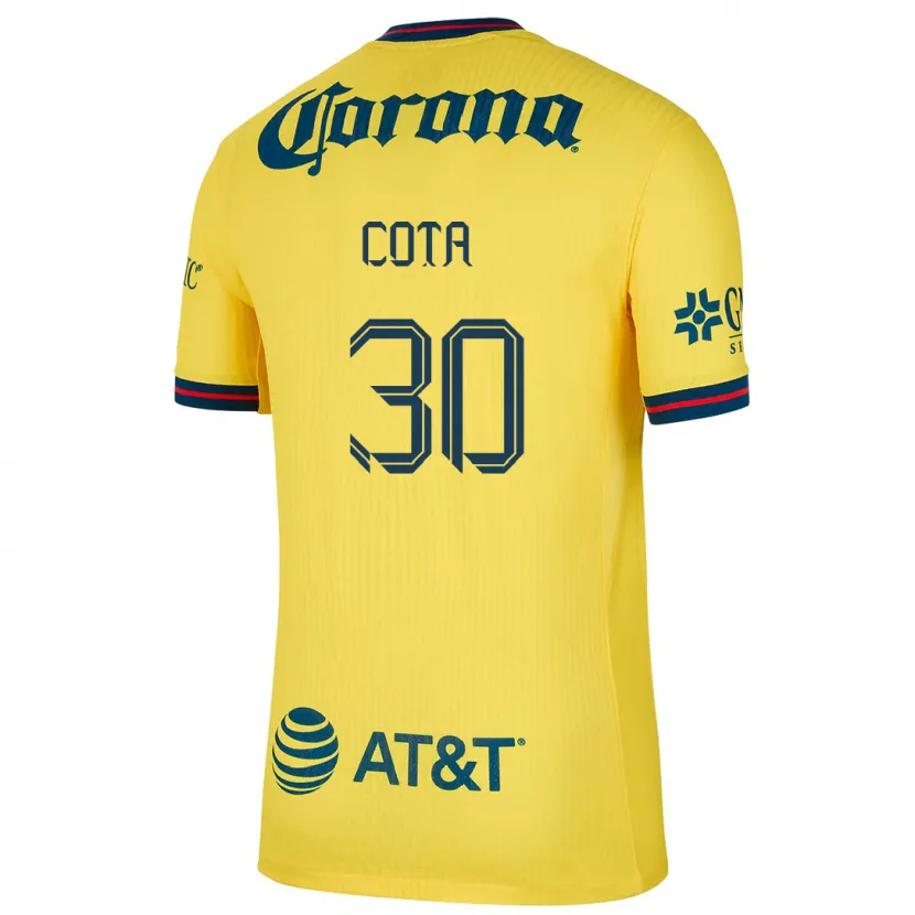 Danxen Homem Camisola Rodolfo Cota #30 Amarelo Azul Principal 2024/25 Camisa