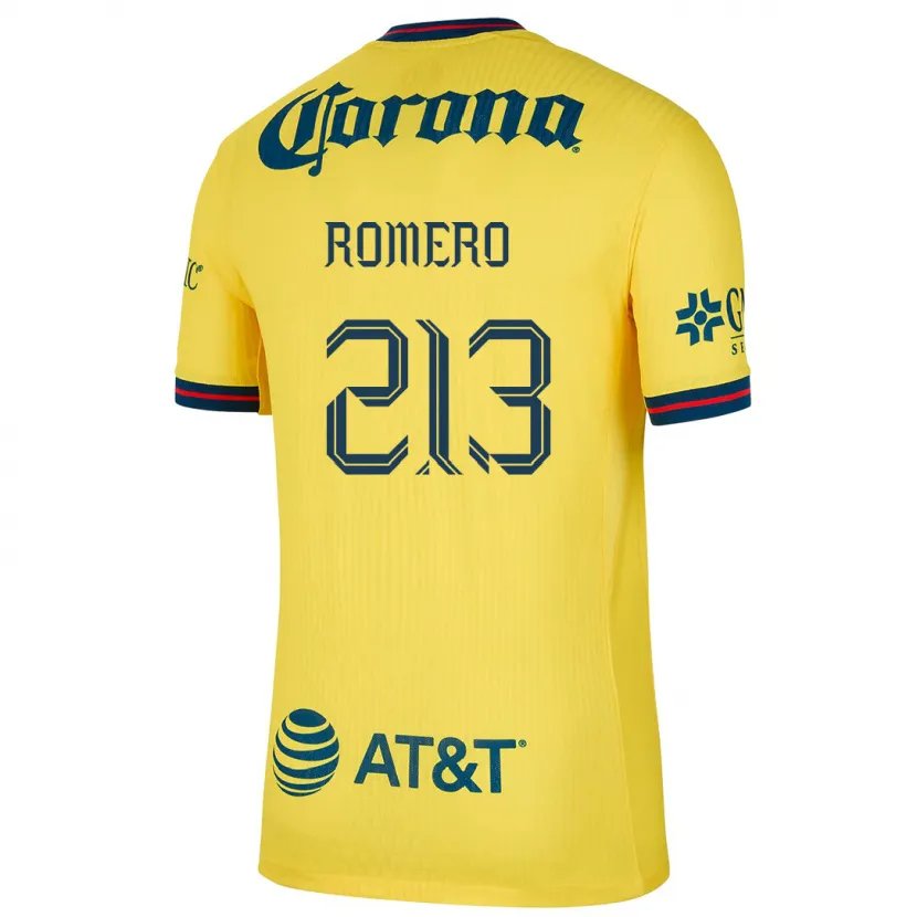 Danxen Homem Camisola Axel Romero #213 Amarelo Azul Principal 2024/25 Camisa