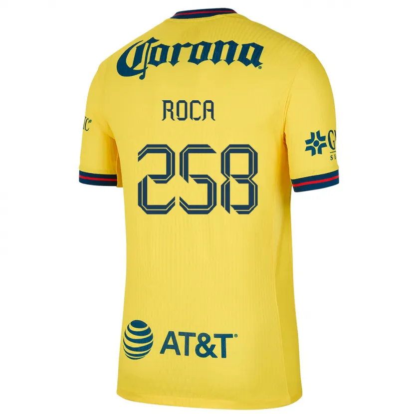 Danxen Homem Camisola Juan Roca #258 Amarelo Azul Principal 2024/25 Camisa
