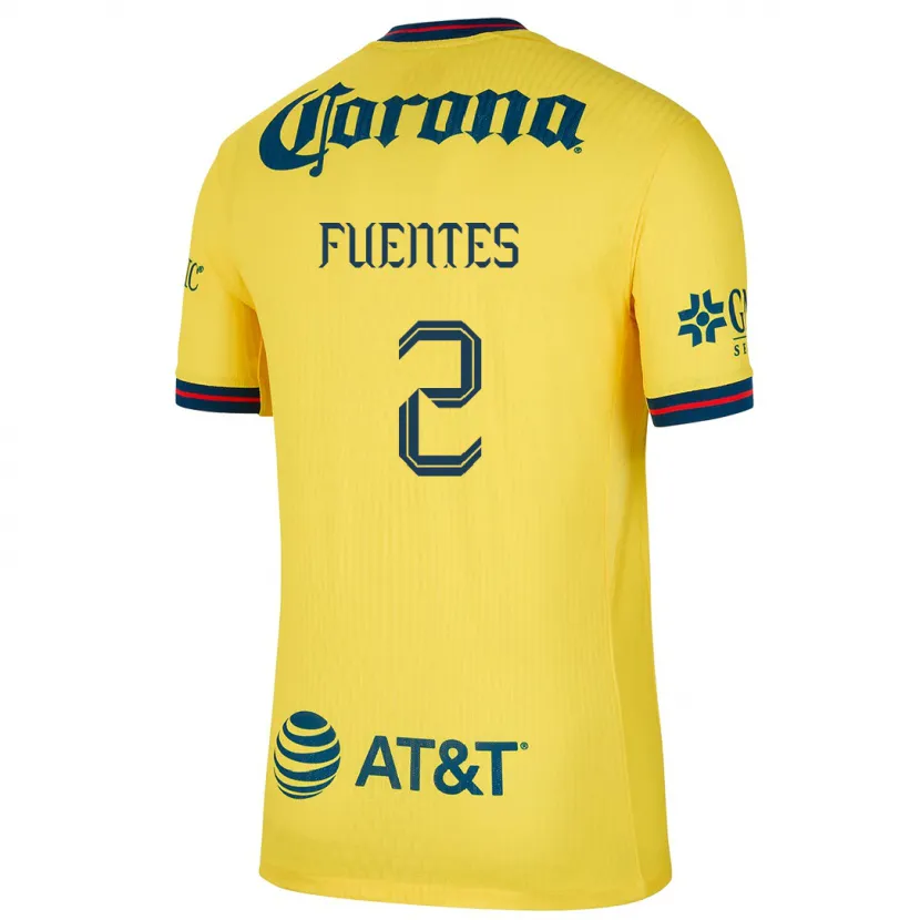 Danxen Homem Camisola Luis Fuentes #2 Amarelo Azul Principal 2024/25 Camisa