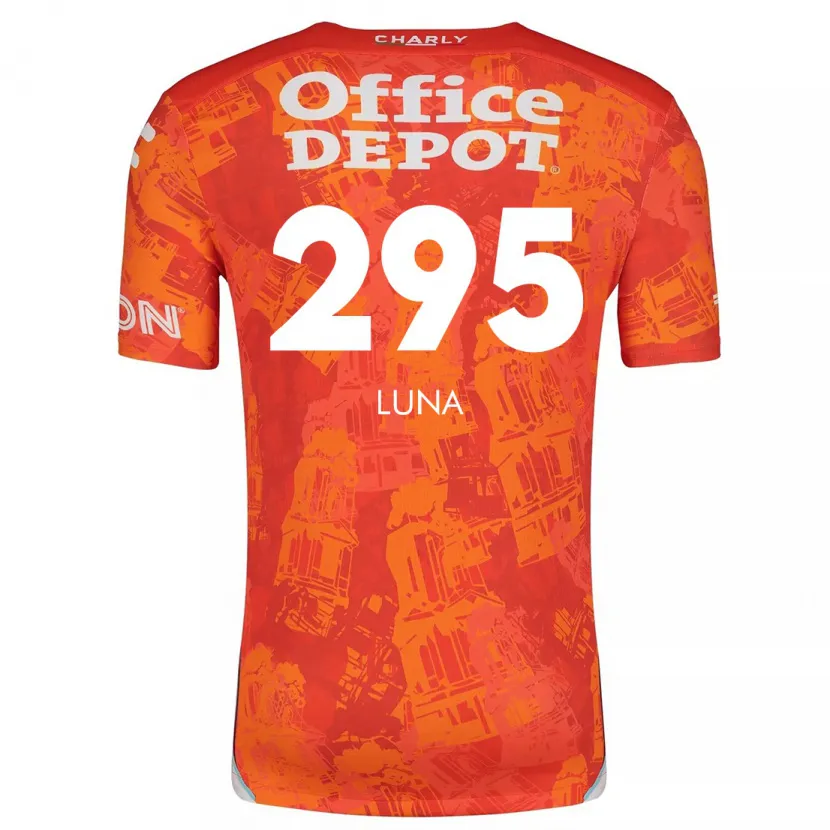 Danxen Homem Camisola Irving Luna #295 Laranja Branco Alternativa 2024/25 Camisa