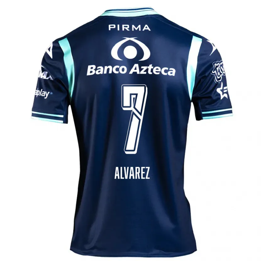 Danxen Homem Camisola Daniel Álvarez #7 Azul-Marinho Alternativa 2024/25 Camisa