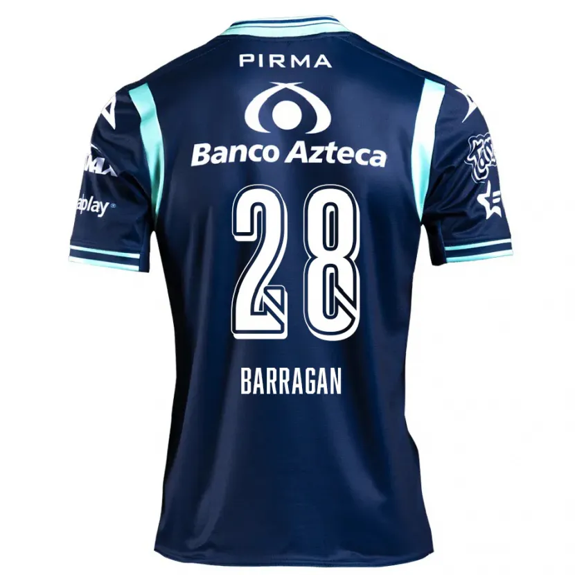 Danxen Homem Camisola Martín Barragán #28 Azul-Marinho Alternativa 2024/25 Camisa