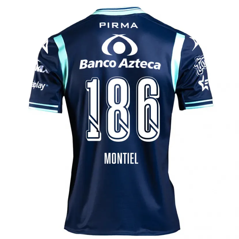Danxen Homem Camisola Santiago Montiel #186 Azul-Marinho Alternativa 2024/25 Camisa