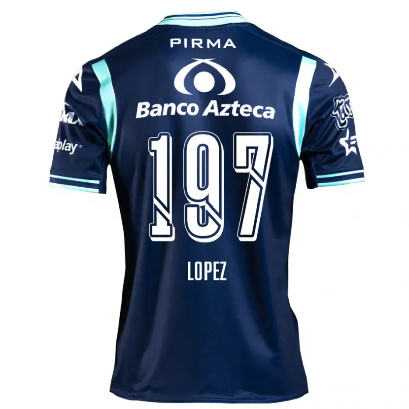Danxen Homem Camisola Sebastián López #197 Azul-Marinho Alternativa 2024/25 Camisa