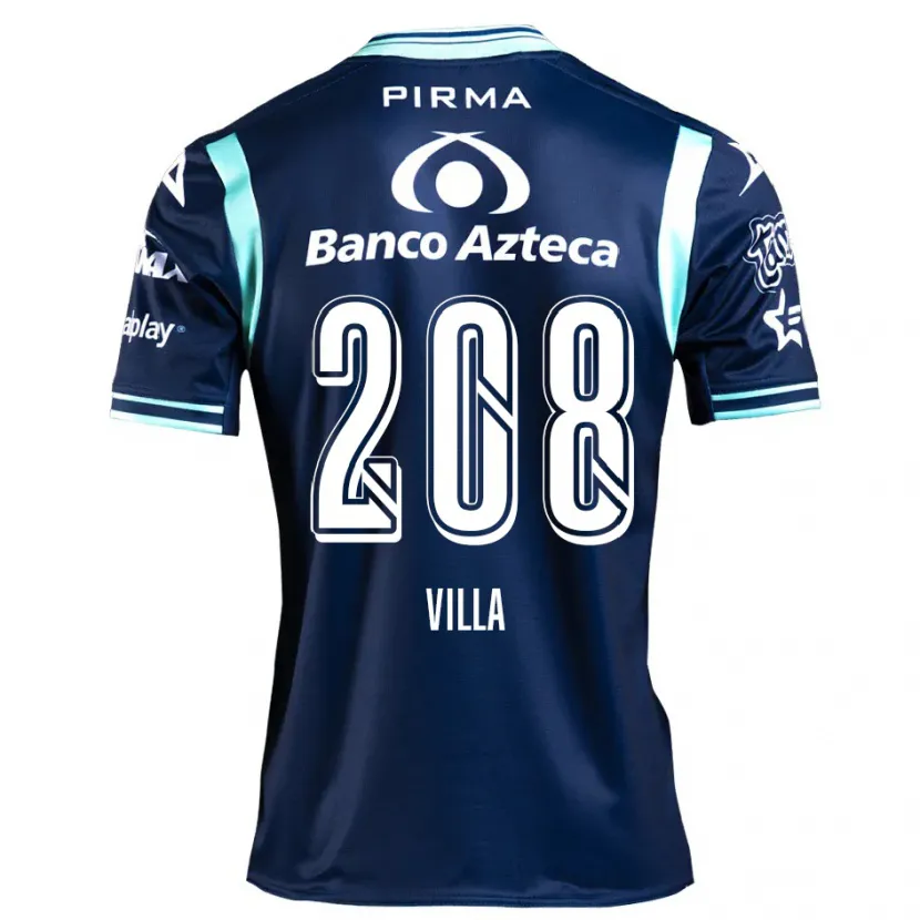 Danxen Homem Camisola Patrick Villa #208 Azul-Marinho Alternativa 2024/25 Camisa