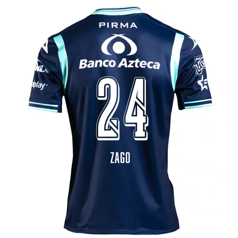 Danxen Homem Camisola Diego Zago #24 Azul-Marinho Alternativa 2024/25 Camisa