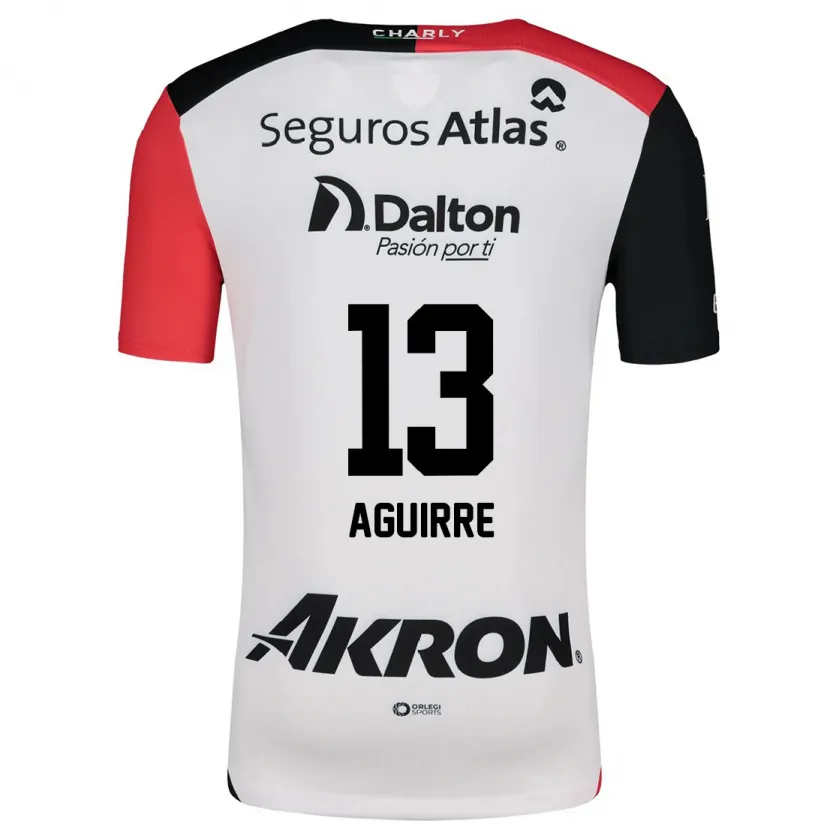 Danxen Homem Camisola Gaddi Aguirre #13 Branco Vermelho Preto Alternativa 2024/25 Camisa