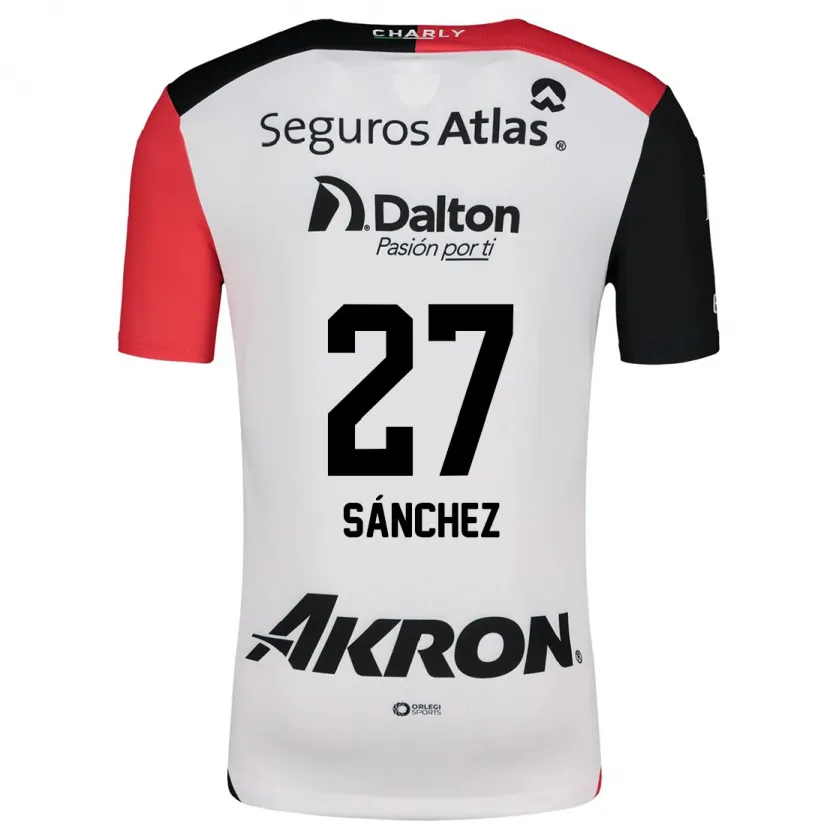 Danxen Homem Camisola Antonio Sánchez #27 Branco Vermelho Preto Alternativa 2024/25 Camisa