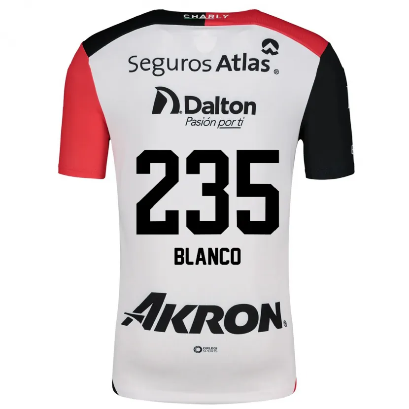 Danxen Homem Camisola Luis Blanco #235 Branco Vermelho Preto Alternativa 2024/25 Camisa