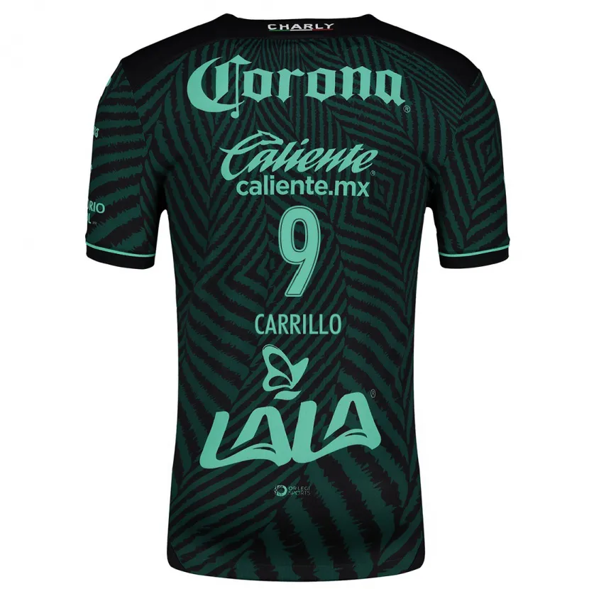 Danxen Homem Camisola Jordán Carrillo #9 Preto Verde Alternativa 2024/25 Camisa
