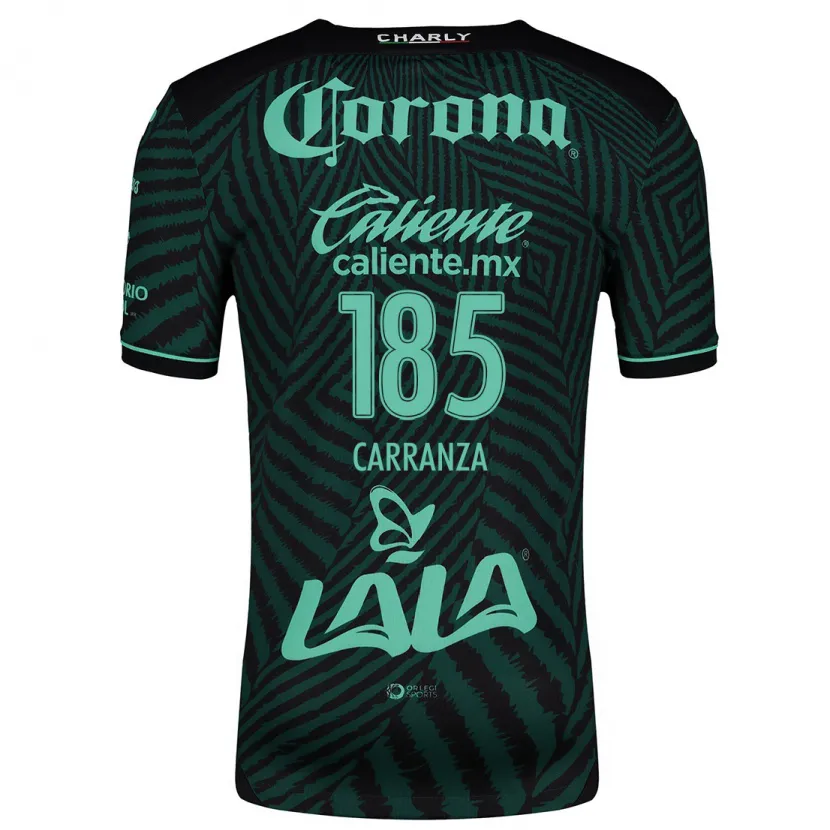 Danxen Homem Camisola Héctor Carranza #185 Preto Verde Alternativa 2024/25 Camisa